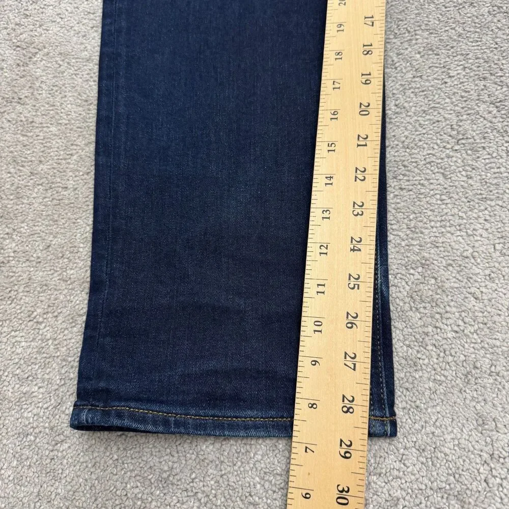 Banana Republic Traveler Straight Leg Denim Jeans Mens 34x30 Dark Wash Stretch